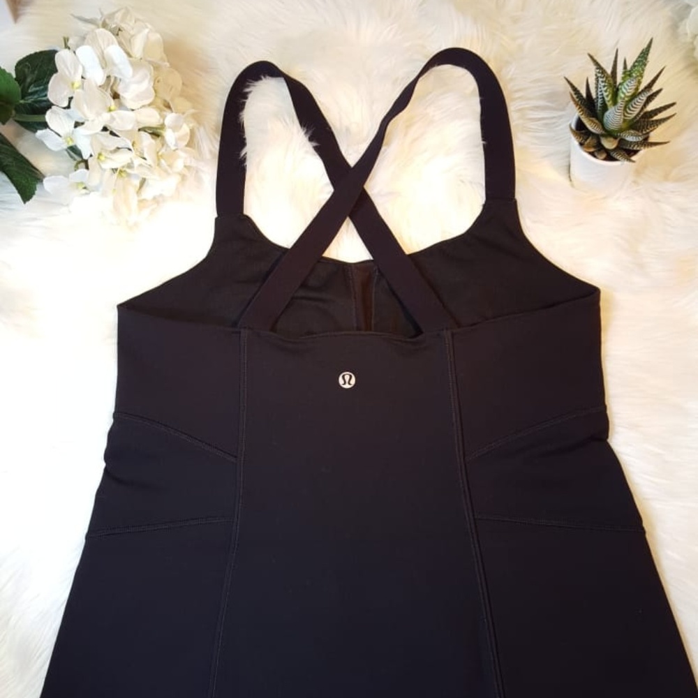 lululemon athletica Black Crossback Tank Top